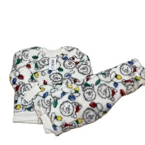 Winnie the Pooh Fleece Fuzzy Outfit 24 mos NEW Christmas Lights Disney